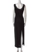 St. John Collection Scoop Neck Long Dress