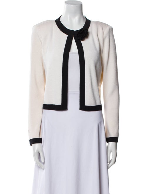 St. John Collection Wool Colorblock Pattern Evening Jacket