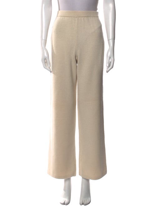 St. John Collection Wool Wide Leg Pants