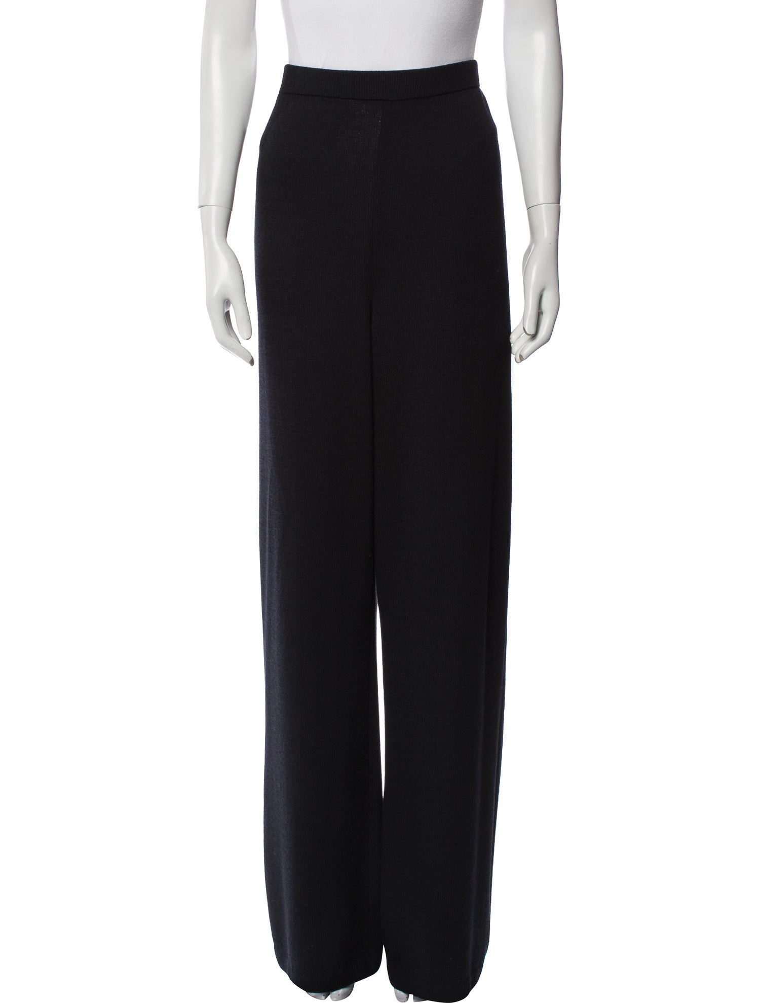 St. John Collection Wool Wide Leg Pants