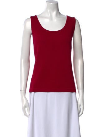 St. John Collection Wool Scoop Neck Top