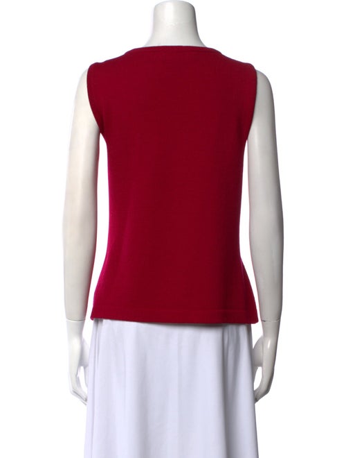 St. John Collection Wool Scoop Neck Top