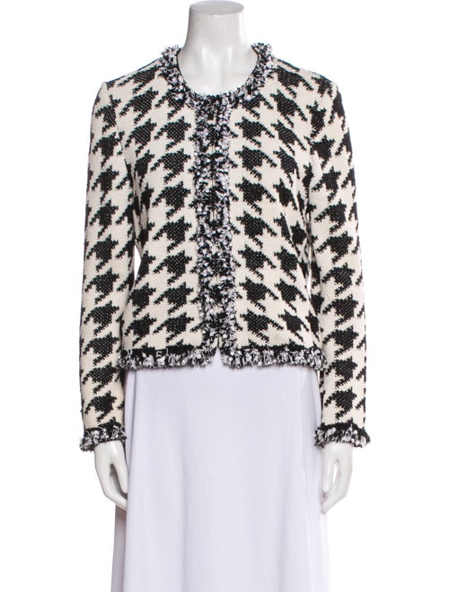 St. John Collection Houndstooth Print Jacket