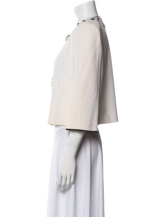 St. John Collection Wool Printed Evening Jacket