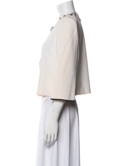 St. John Collection Wool Printed Evening Jacket