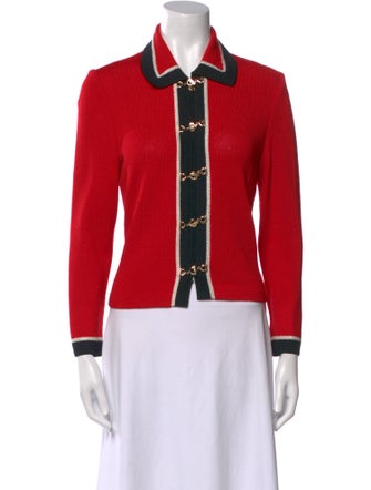 St. John Collection Colorblock Pattern Sweater