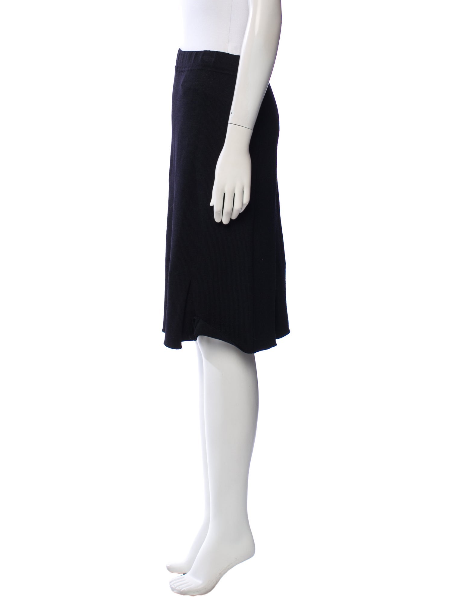 St. John Collection Pleated Accents Knee-Length Skirt