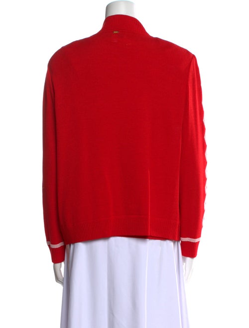 St. John Collection Wool Graphic Print Sweater