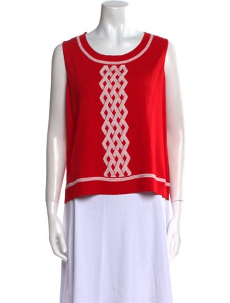 St. John Collection Wool Graphic Print Sweater