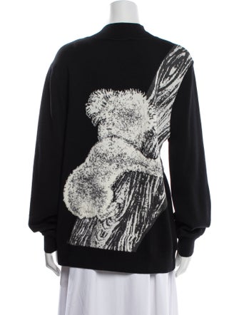 St. John Collection Printed Crew Neck Sweater