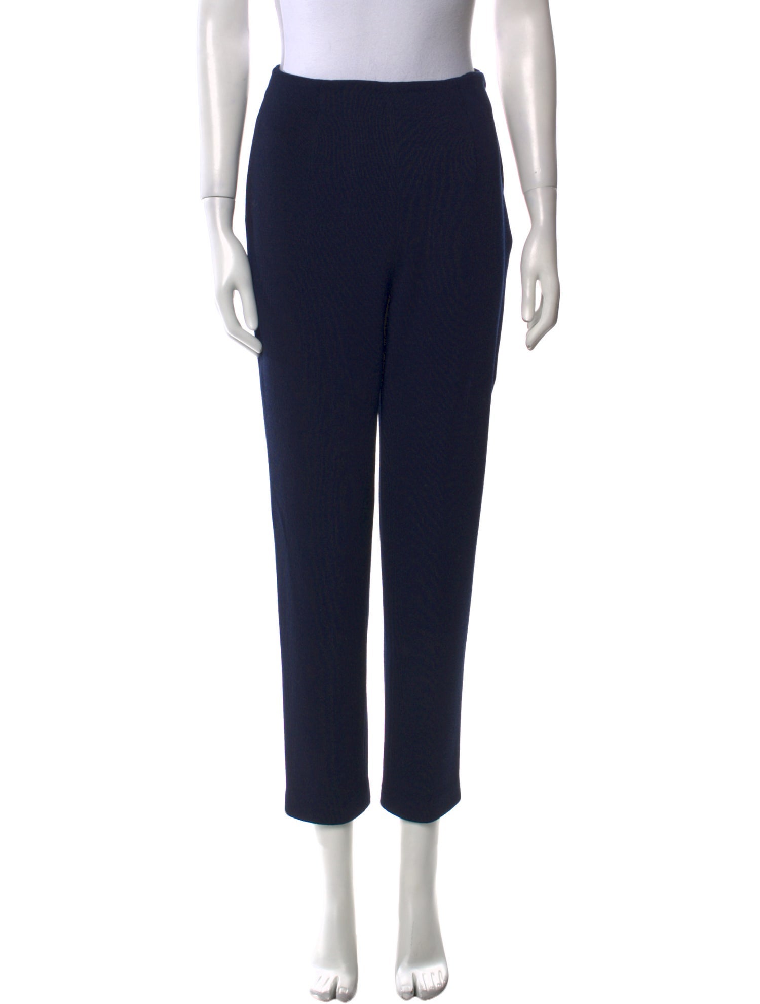 St. John Collection Wool Straight Leg Pants