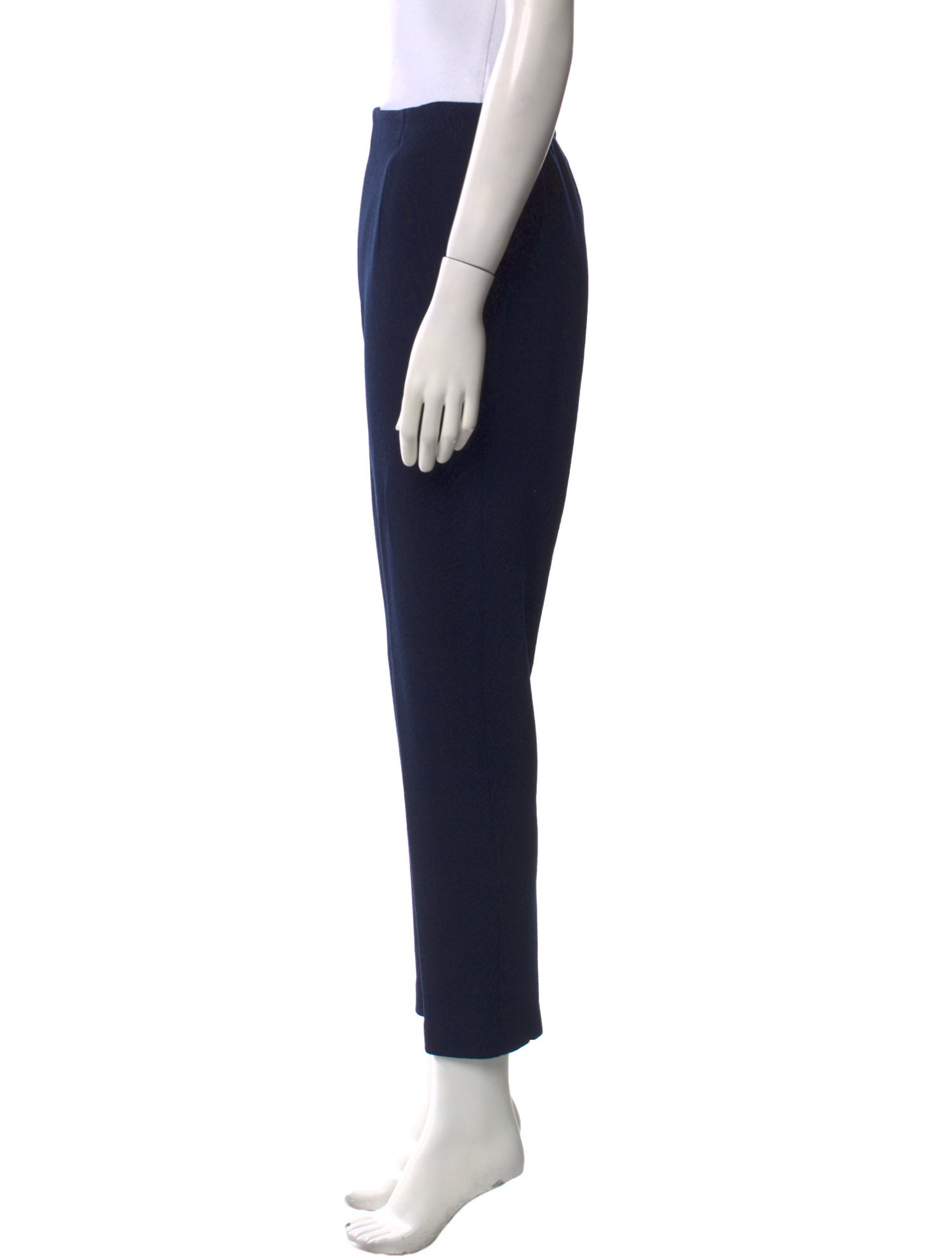St. John Collection Wool Straight Leg Pants