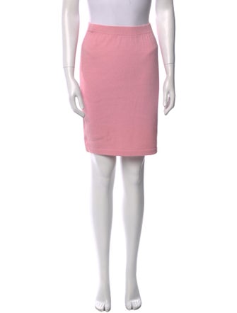 St. John Collection Scalloped Accent Knee-Length Skirt
