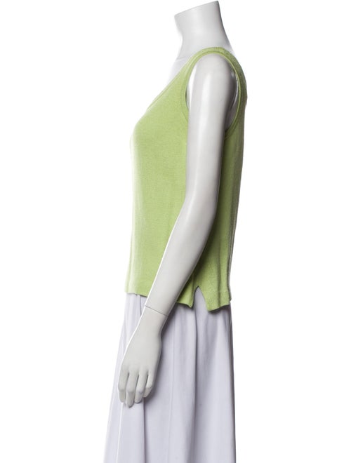 St. John Collection Wool Scoop Neck Top