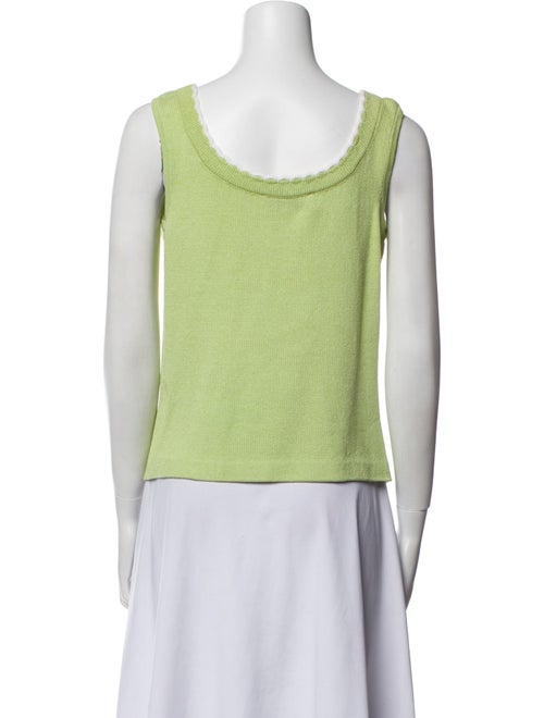 St. John Collection Wool Scoop Neck Top