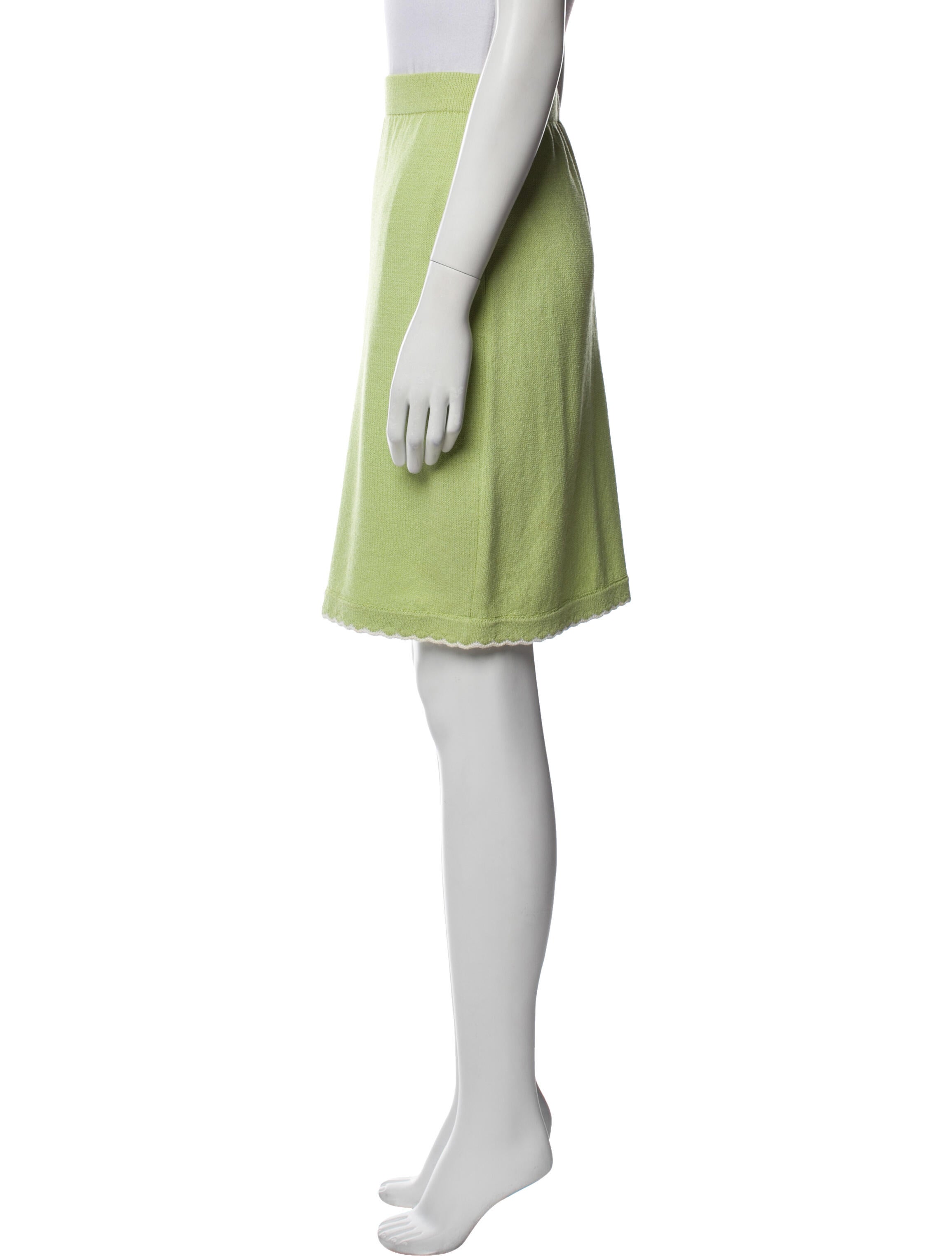 St. John Collection Wool Knee-Length Skirt