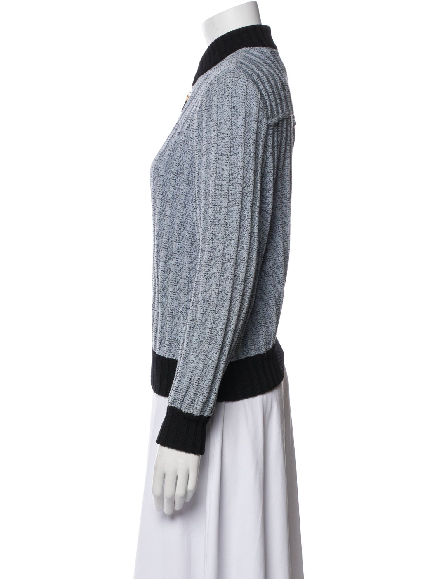 St. John Collection Tweed Pattern Bomber Jacket