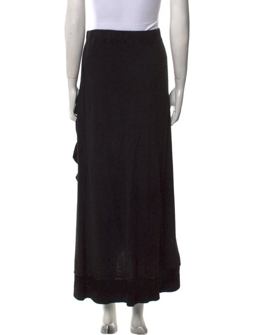 St. John Collection Ruffle Embellishment Midi Length Skirt