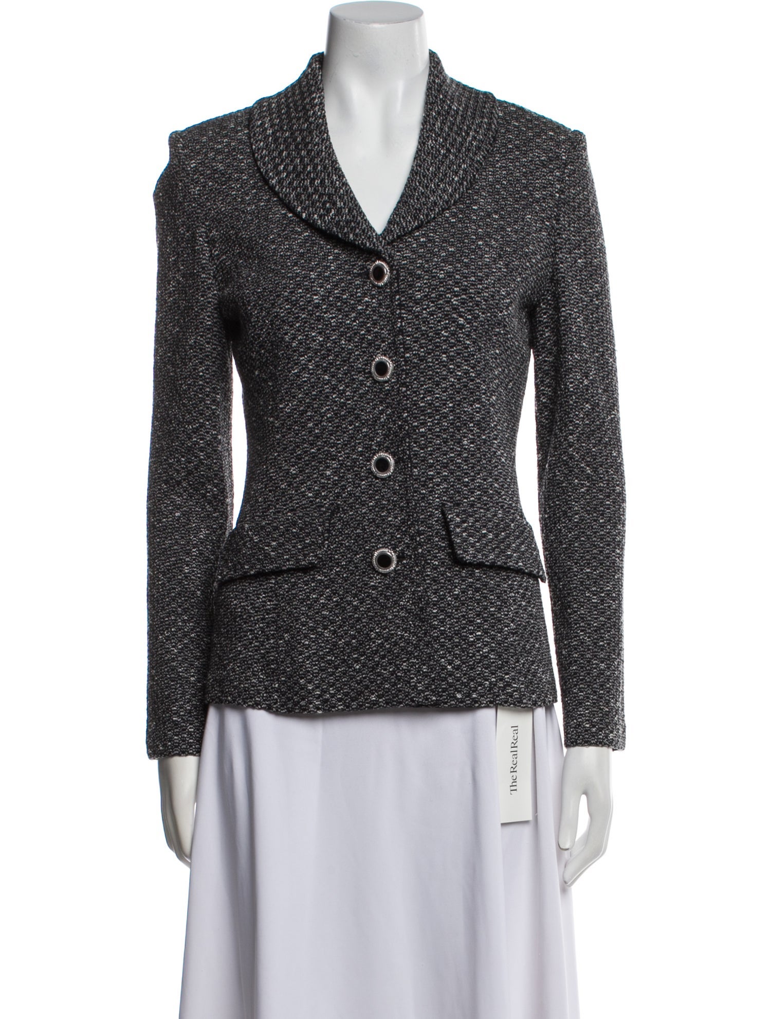 St. John Collection Tweed Pattern Blazer