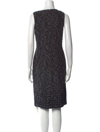 St. John Collection Bateau Neckline Knee-Length Dress