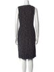St. John Collection Bateau Neckline Knee-Length Dress