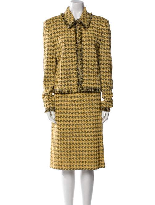 St. John Collection Patterned Skirt Set