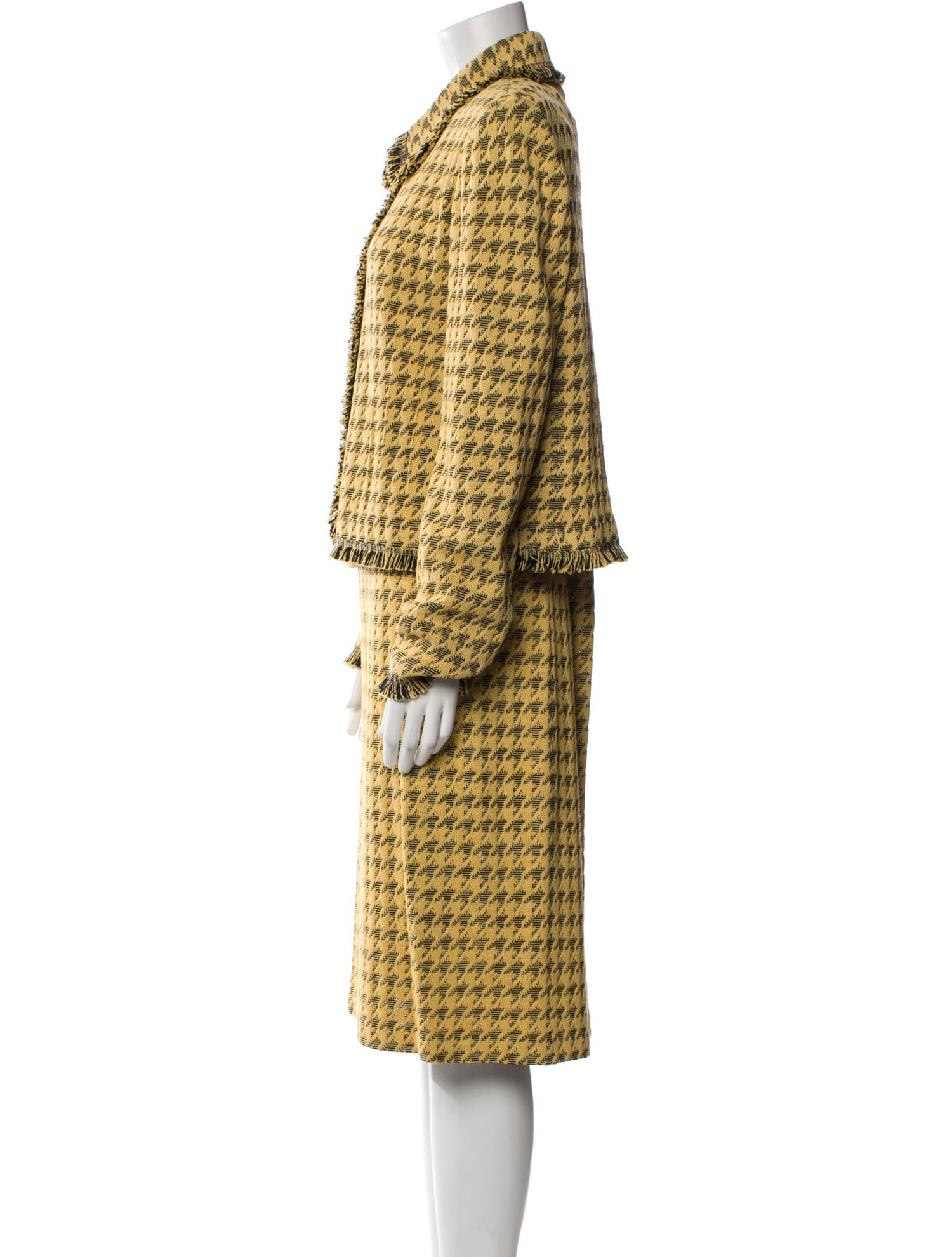 St. John Collection Patterned Skirt Set