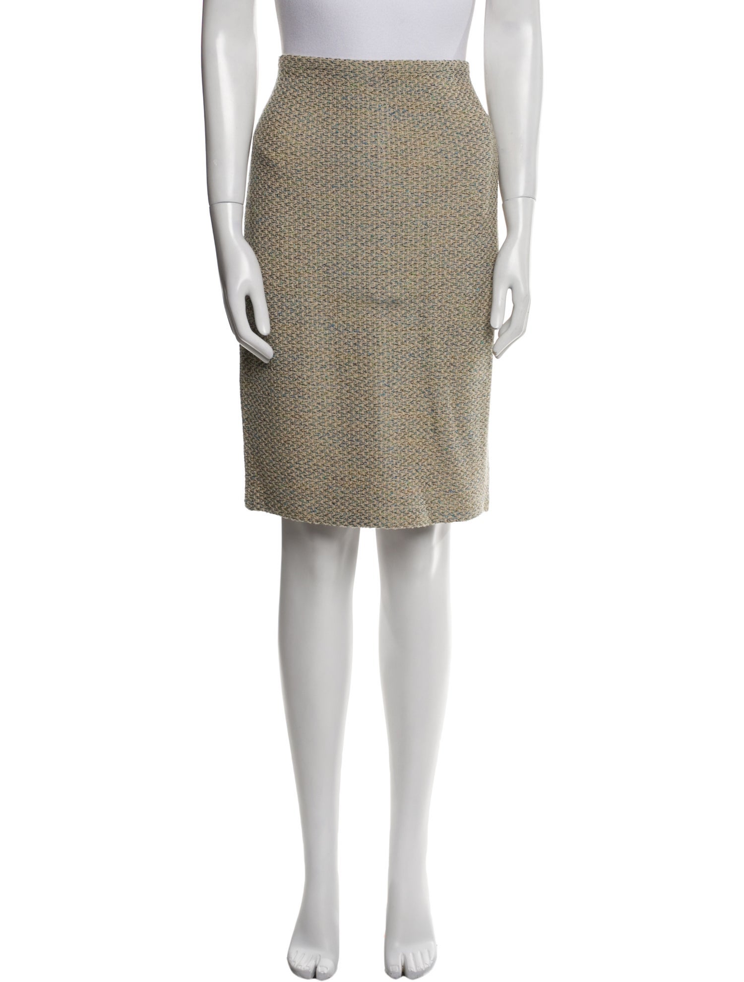 St. John Collection Tweed Pattern Knee-Length Skirt w/ Tags
