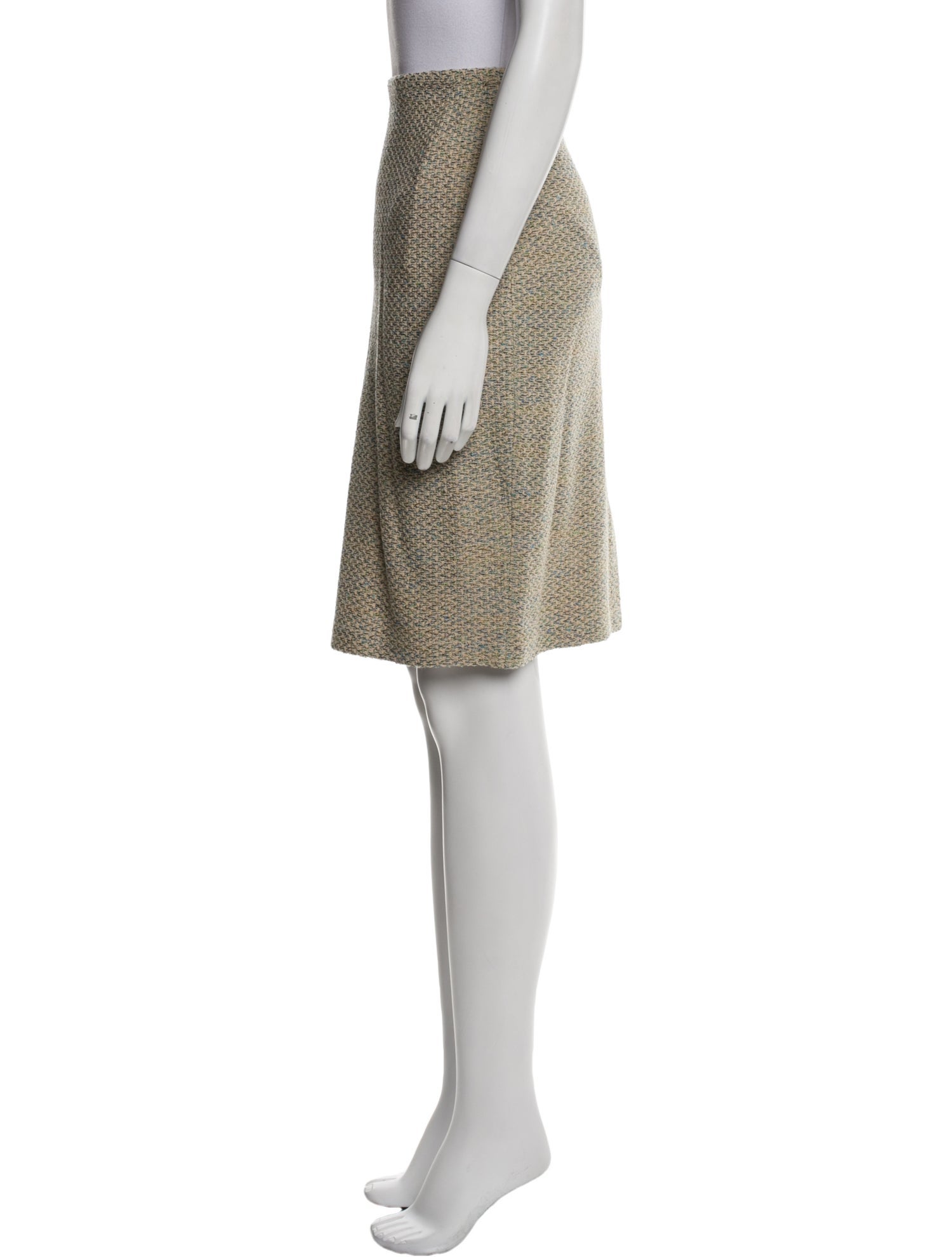 St. John Collection Tweed Pattern Knee-Length Skirt w/ Tags