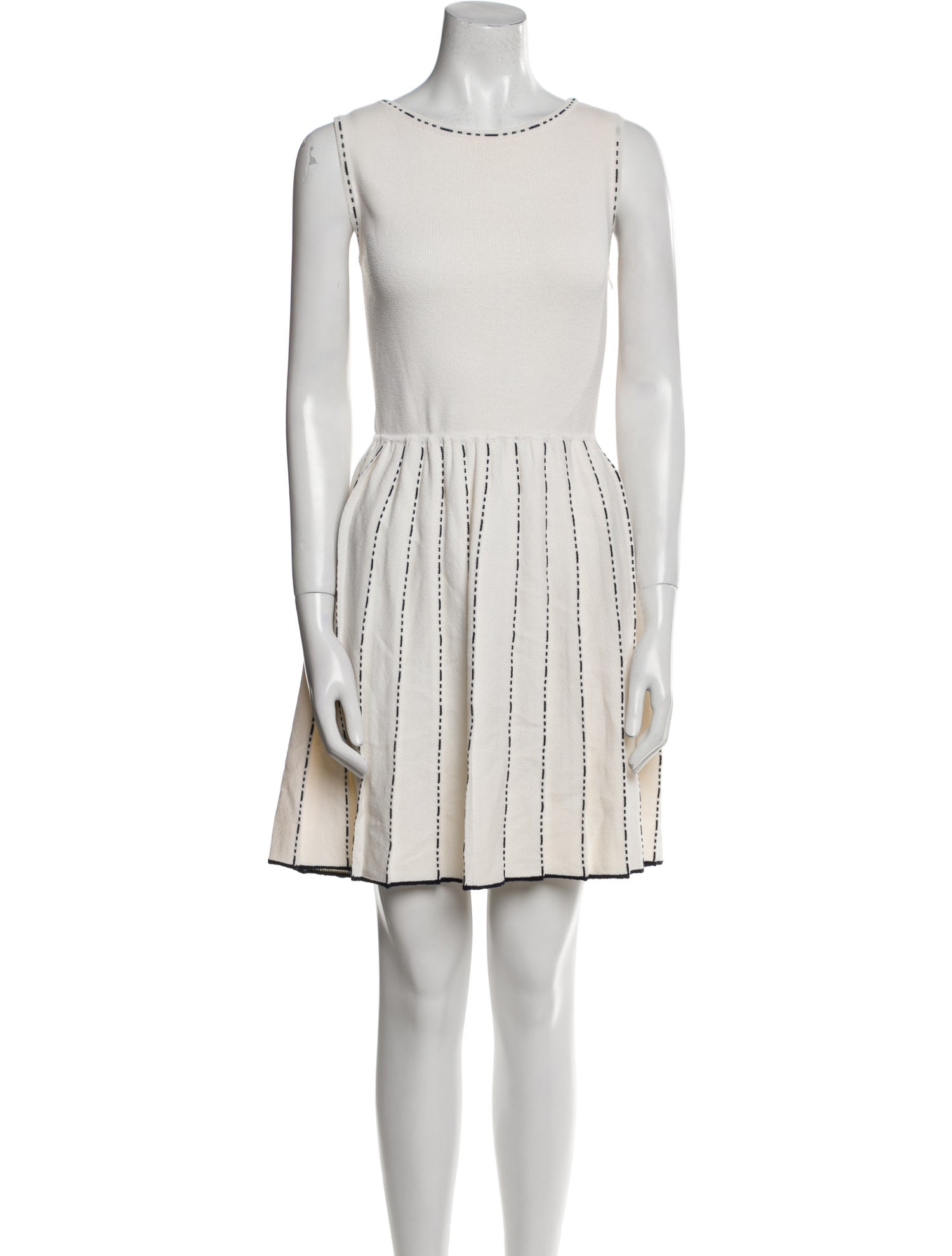 St. John Collection Scoop Neck Mini Dress