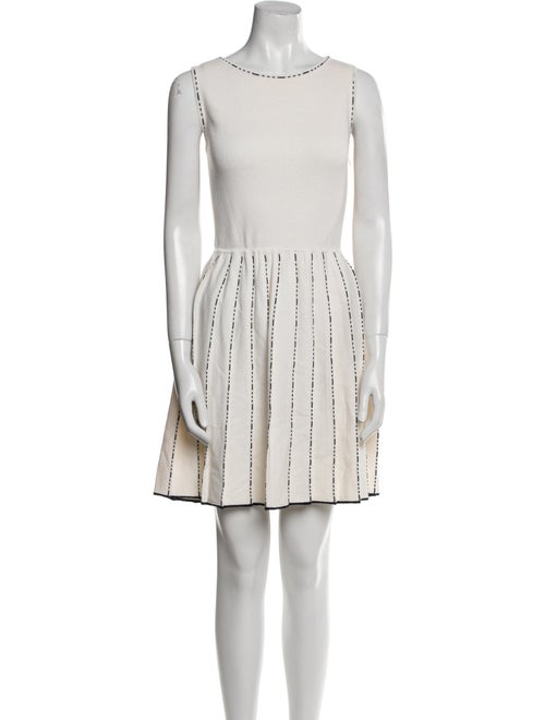 St. John Collection Scoop Neck Mini Dress