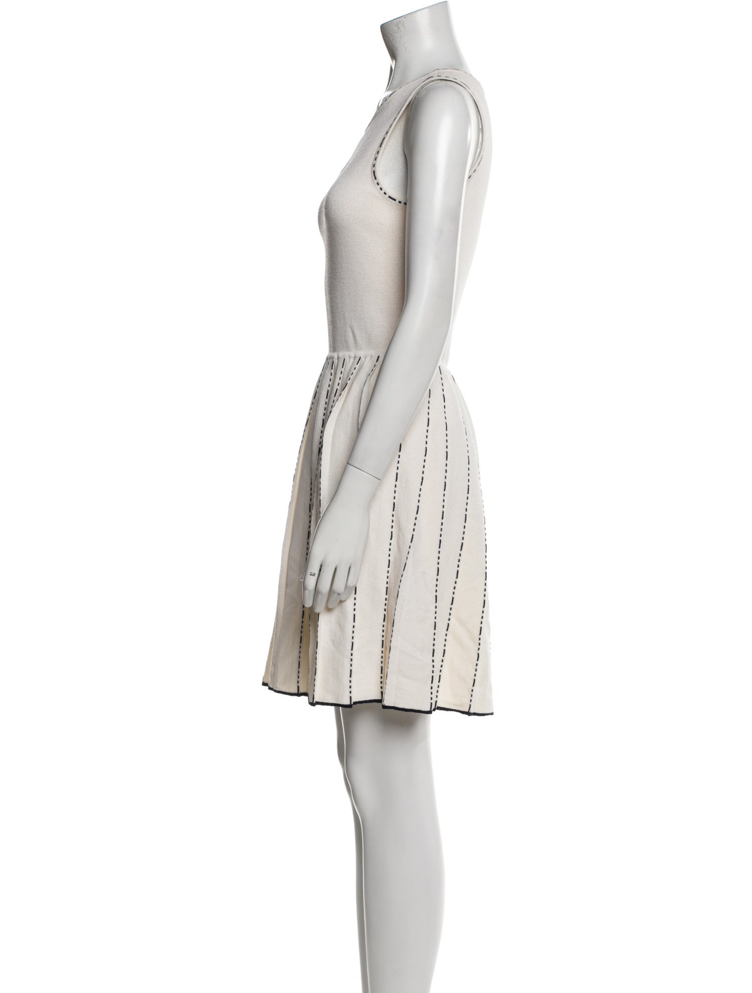 St. John Collection Scoop Neck Mini Dress