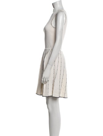 St. John Collection Scoop Neck Mini Dress