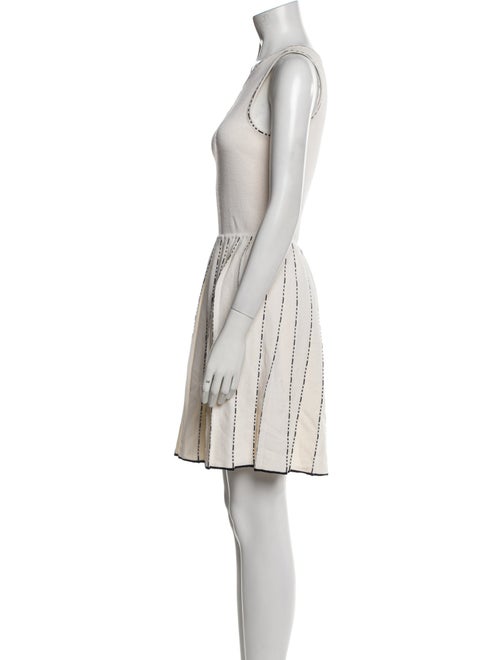 St. John Collection Scoop Neck Mini Dress