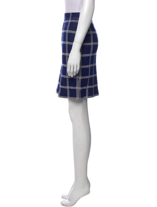 St. John Collection Plaid Print Knee-Length Skirt