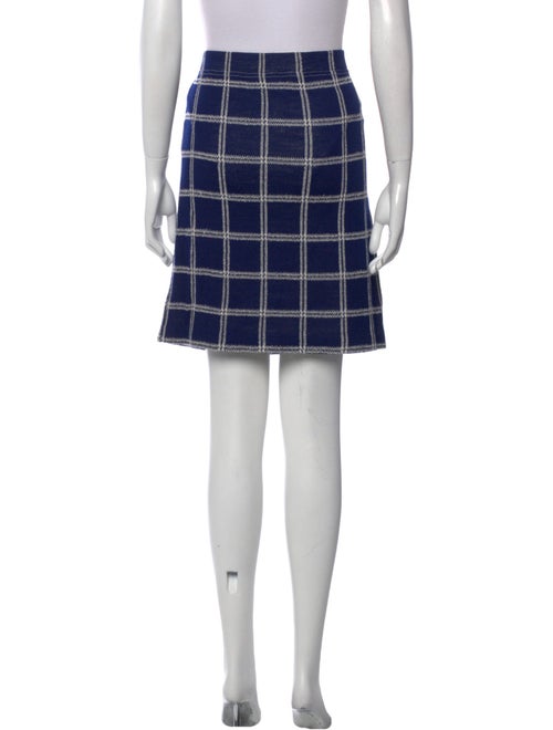 St. John Collection Plaid Print Knee-Length Skirt