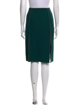 St. John Collection Wool Knee-Length Skirt