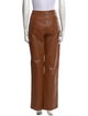 St. John Collection Leather Straight Leg Pants