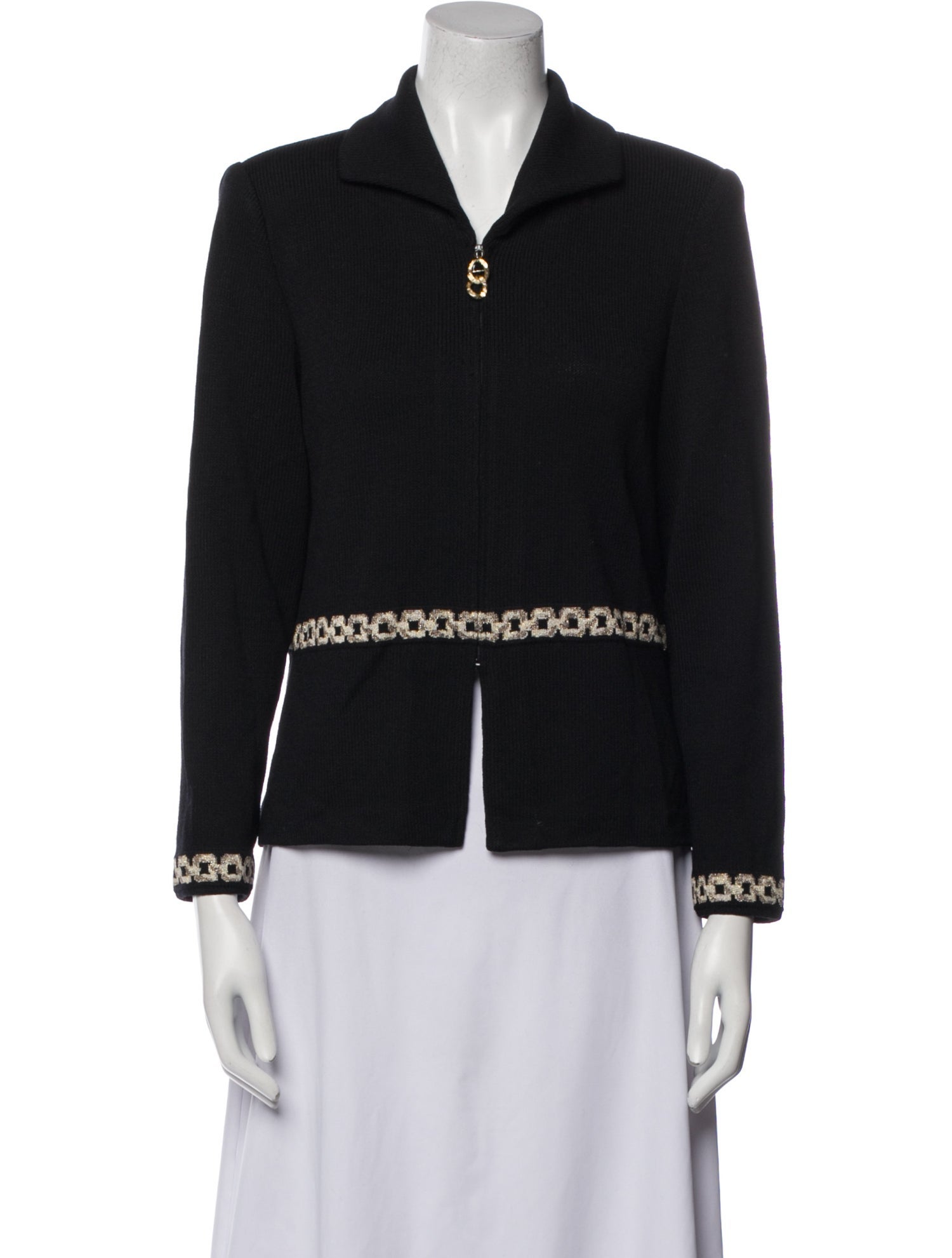 St. John Collection Wool Printed Evening Jacket