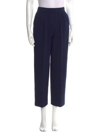 St. John Collection Wool Straight Leg Pants