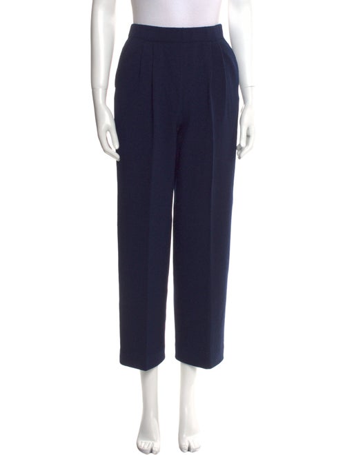 St. John Collection Wool Straight Leg Pants