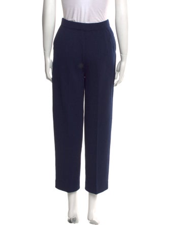 St. John Collection Wool Straight Leg Pants