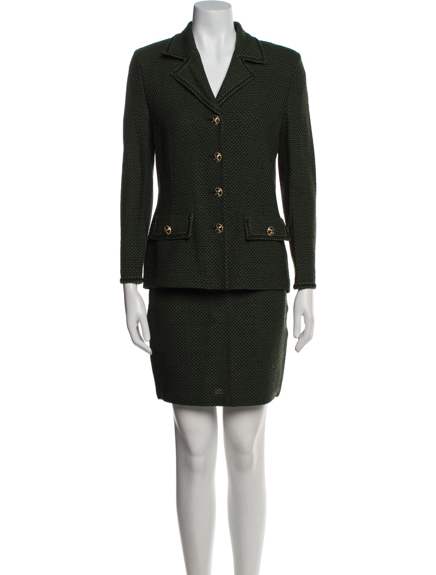 St. John Collection Printed Skirt Suit