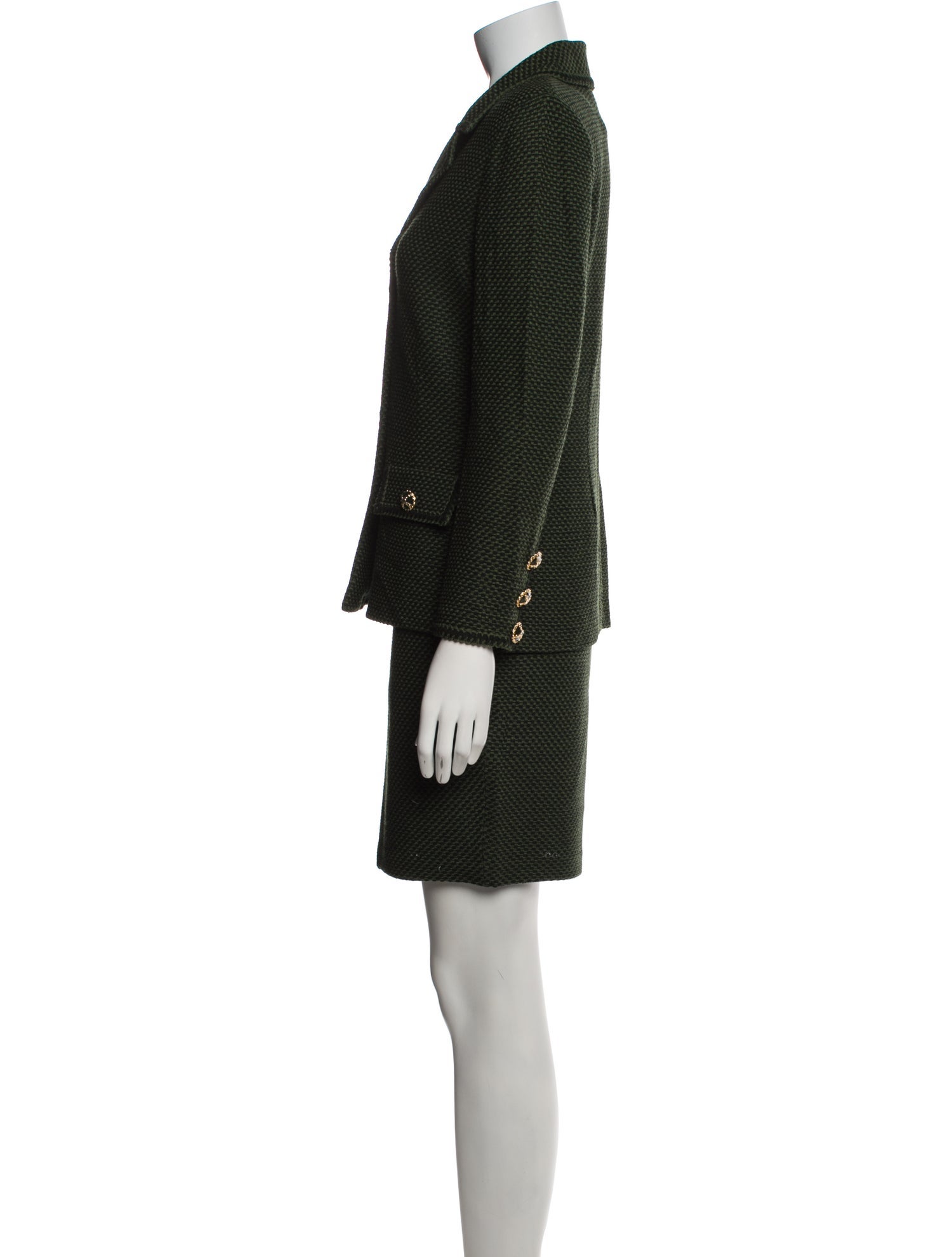 St. John Collection Printed Skirt Suit