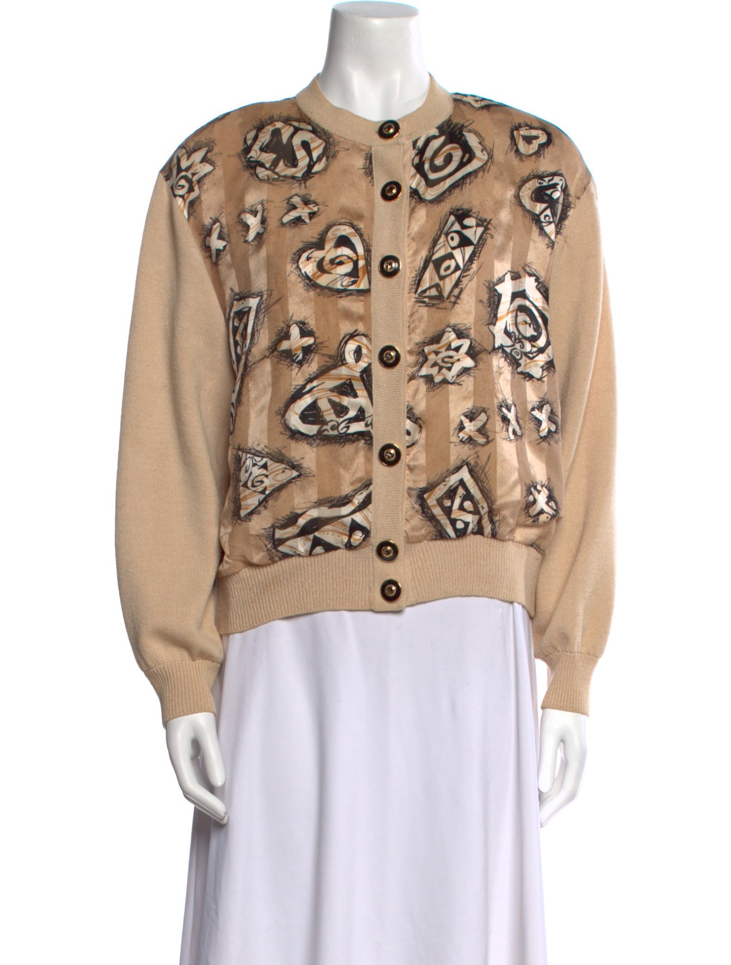 St. John Collection Wool Printed Sweater