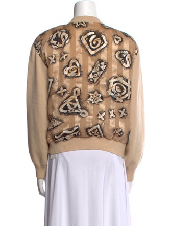St. John Collection Wool Printed Sweater