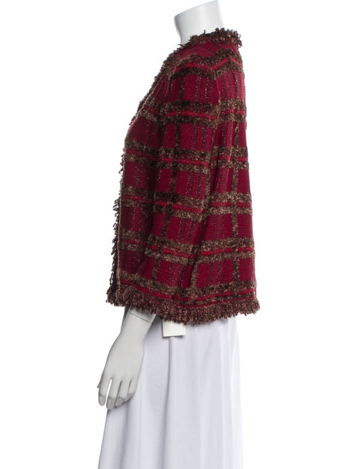 St. John Collection Plaid Print Jacket