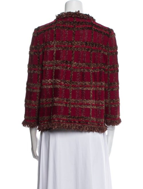 St. John Collection Plaid Print Jacket