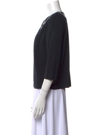 St. John Collection Wool Crew Neck Sweater