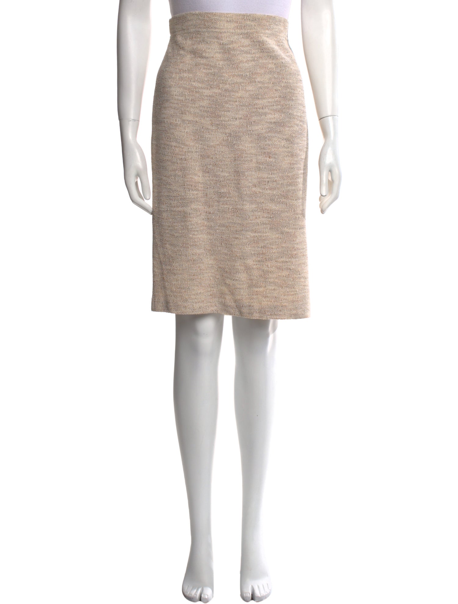 St. John Collection Glitter Accents Knee-Length Skirt
